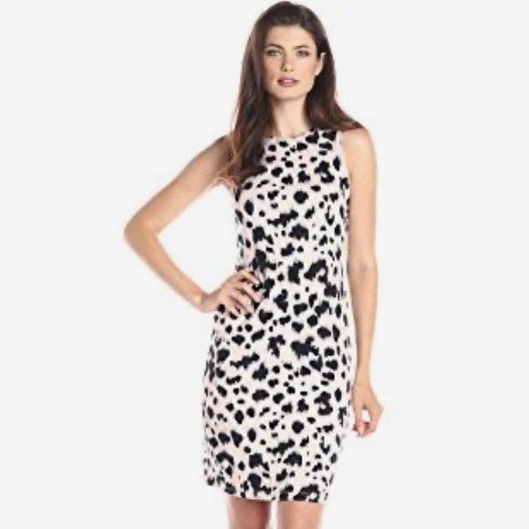 Michael Kors Dresses & Skirts - Michael Kors White/Black Abstract Print Sheath Dress